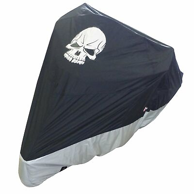#ad Skull Logo Motorcycle Cover All Season Protection Harley Size XXL Up to 108quot; $41.99