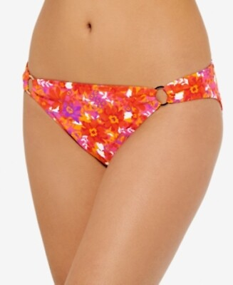 #ad Hula Honey Large Bikini Bottoms Hipster Swimsuit Ring Pink NEW $5.00