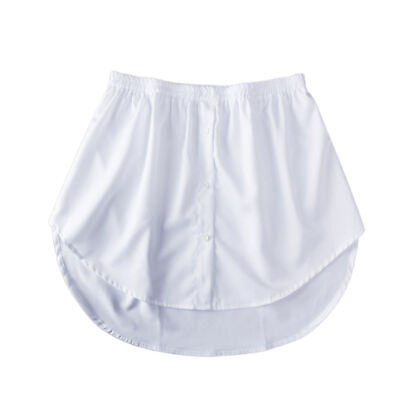 #ad Bottoming Skirt Splitting Elastic Waist All Match Patchwork Underskirt Female $9.28