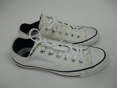 Converse Shoes Women 9 Casual White Low Top Lace Sneakers 145334F $20.22