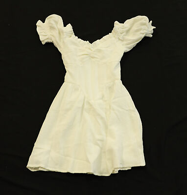SABO SKIRT Women#x27;s Meraki Ruffle Off Shoulder Dress LV5 White Size XS US:2 NWT $59.99