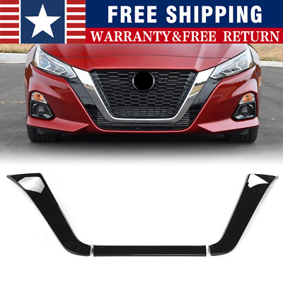 #ad Glossy Black For Nissan Altima 2019 2022 2020 2021 Front Grille Frame Cover Trim $20.84