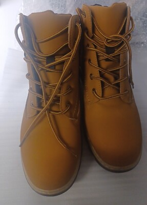 Unbranded Tan Faux Leather Size 10 Ankle Boots Women $16.00