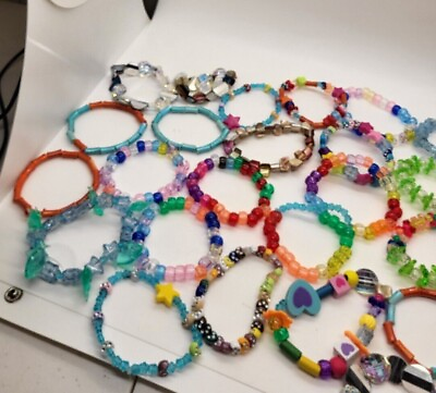 #ad Handmade Elastic Bracelets by Cassie; Age 8 $1.50