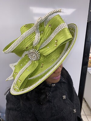 High Quality Women church wedding garden party ribbon hat. FREE SHIPPING $250.00