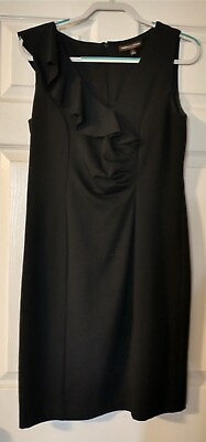 #ad Adrienne Vittadini Black Cocktail Dress Size 8 $28.00