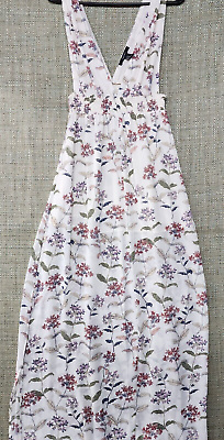 #ad Forever 21 Dress Medium White Floral Long Dress $8.39