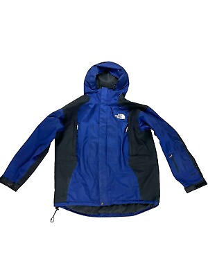 #ad #ad VTG The North Face Goretex Blue Black Hooded Mountain Light Jacket Men#x27;s XXL $79.99