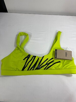 #ad Women#x27;s Nike Multi Logo Scoop Neck Bikini Top Size Medium New $46 $14.99