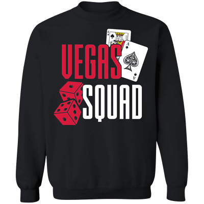 #ad Vegas Squad Bachelor Party Las Vegas Crewneck Sweatshirt $34.95