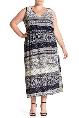 #ad Como Vintage 164370 Women#x27;s Crepe Maxi Dress Plus Size 3X $38.25
