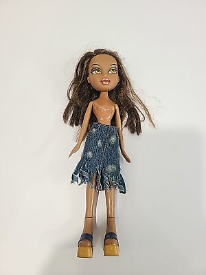 #ad Bratz Strut It Sasha Doll Brown Hair Shoes Skirt Heels MGA $16.88