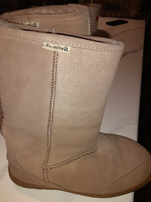 Bearpaw Suede Tan Womens Boots Size 10 $15.69