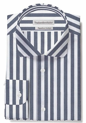 #ad #ad Men#x27;s custom dress shirts Formal Casual Long Sleeve Shirts $51.00