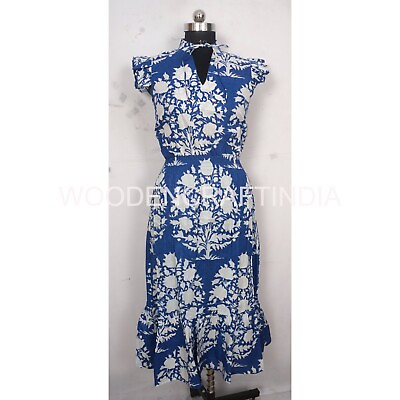 #ad Woman#x27;s Midi Pure Cotton Dress Cotton Maxi Dress Summer Dress Party Wear Dress $42.39