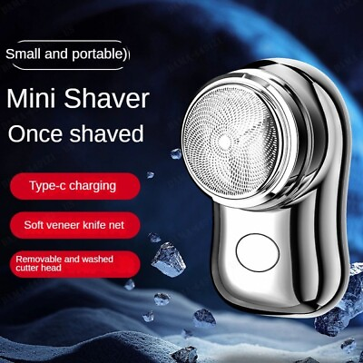 #ad Electric Shaver Portable Razor Beard Razor Shaver Mini Razor Rechargeable Razor $26.13