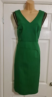 #ad Bnwt Emerald Green Cocktail Dress Size 16 By Star Julien Macdonald GBP 34.99