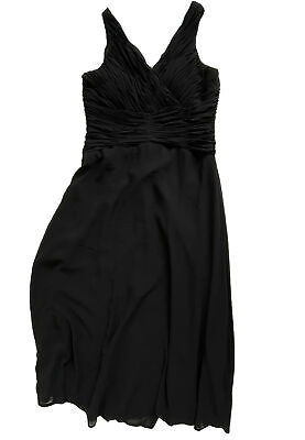 #ad POLY USA Evening Black Party Cocktail Long Sleeveless Dress XXXL $20.00
