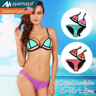 #ad Womens Bikini Set Swimsuit Push Up Padded Bra Bathing Suit Swimwear Beachwear $7.99
