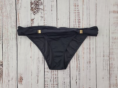 #ad Victoria#x27;s Secret Basic Black Bikini Bottoms Women#x27;s L $8.00