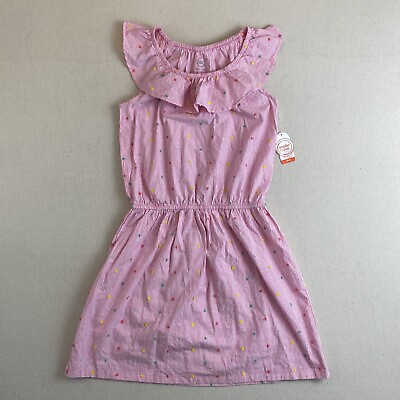 #ad NWT Wonder Nation Girls Casual Summer Dress Size XL 14 16 Plus Pink Striped $9.70