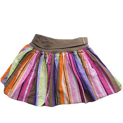 The CHILDRENS PLACE Girls Size 5 MultiColor Stripe Skirt With Built In Shorts $10.00