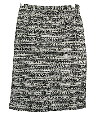 #ad Skirt Kasper A Line Wool Black Textured Pencil Work Career Business 4P Petites $24.99