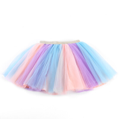 #ad Girls Unicorn New Children#x27;s Skirt Rainbow Skirt Birthday Party Halloween Events $18.39