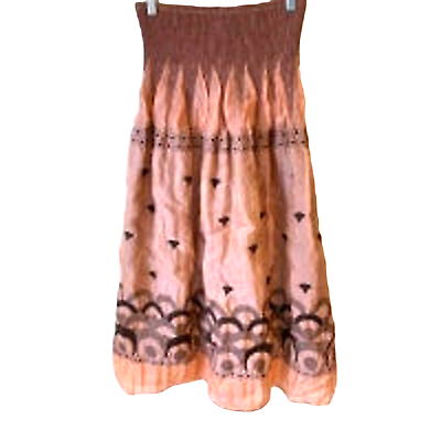 #ad Lapis Silky Boho Skirt Women Size S $17.00