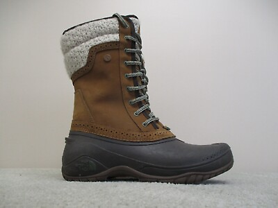 The North Face Boots Womens 8.5 Brown Waterproof Insulated Faux Fur Lined Winter $44.77