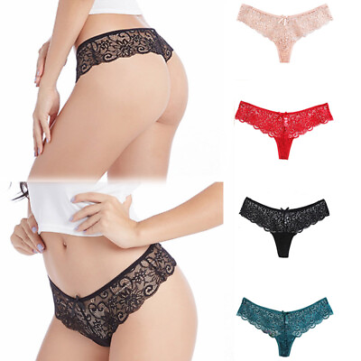 #ad Sexy Women#x27;s Lingeries T back Lace Panties Thongs G string Underwear Knick b5 $1.94