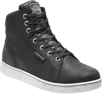 #ad #ad HARLEY DAVIDSON FOOTWEAR Men#x27;s Midland Black Waterproof Riding Shoes D96165 $152.99