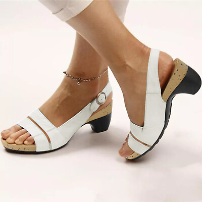 #ad Women Summer Fashion Open Toe Sandals Elegant Comfortable Dress Sandals $21.59