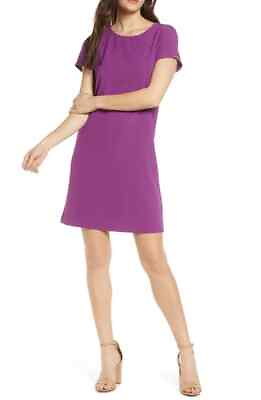 #ad CHELSEA28 NEW $89 Crepe Shift Dress in Purple Orb XS $18.49