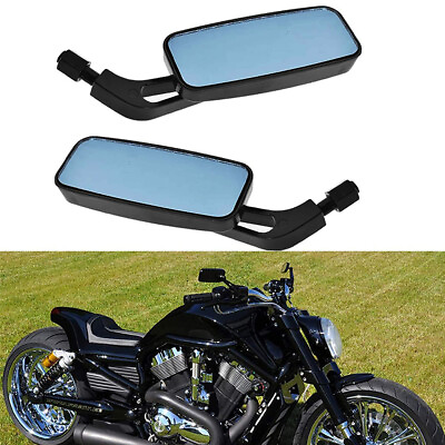Rectangle Motorcycle Rear View Side Mirrors For Harley Honda Yamaha Universal US $20.95