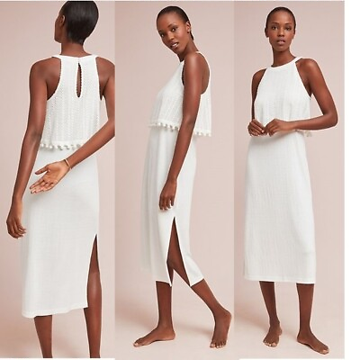 $118 Anthropologie Rios Midi sleeveless dress new nwt PL petite dress $68.00