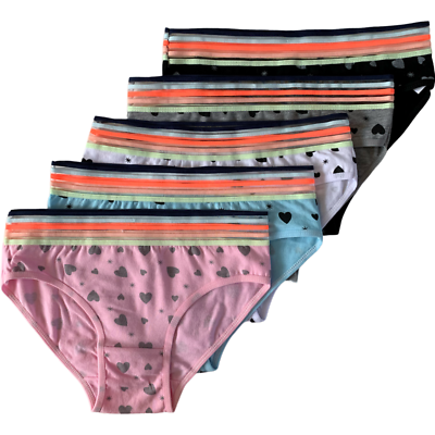 #ad Nice 5 Women Bikini Panties Brief Floral Cotton Underwear Size S M L XL 6874 $10.99