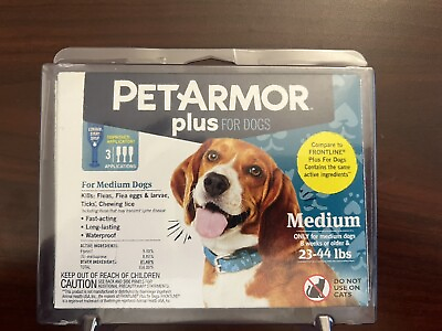 #ad #ad Flea Treatment for dogs PET ARMOR Plus for Dogs 23 44lbs. 3 month supply $12.98