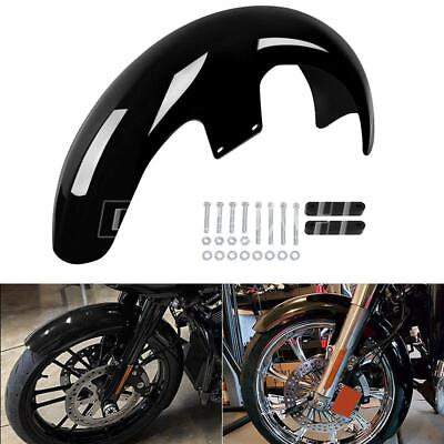 #ad Black 21quot; Wrap Front Fender For Harley Touring Street Glide Road Glide Road King $62.99