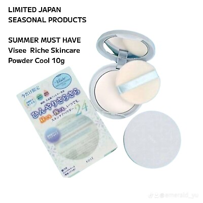 #ad Japan Kose Visee Riche Summer Skin Care Powder Cool 10g Good for Hot Weather $29.99