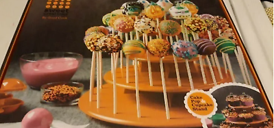 #ad #ad Cake Pop amp; Cupcake Stand Orange Sweet Creations Open box Parts Sealed Party Fall $8.99