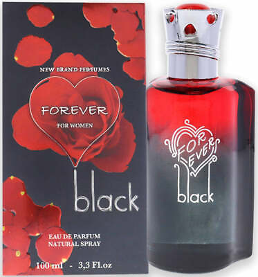 Forever Black by New Brand perfume for women EDP 3.3 3.4 oz New In Box $11.38