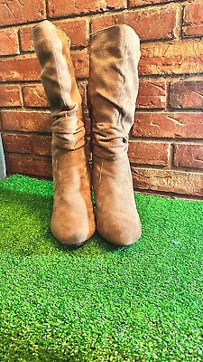 #ad womens High Heel boots size 9 Brown $35.00
