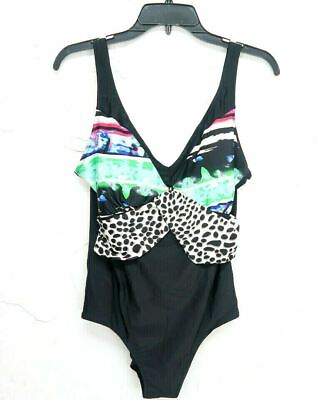 #ad NWT One piece by ESMARA BATHING Swim Suit Multi Color Plus Size 1X NEW 46C $11.70