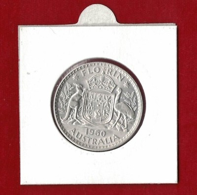 1960 Australia Florin 2 silver ex mint roll unc plus clearance price AU $38.03