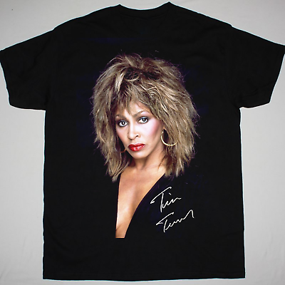 Remember Tina Turner Signature T Shirt Cotton Black Women Men S to 3XL $15.99