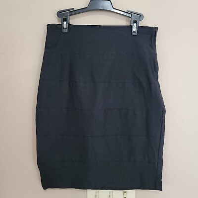 #ad Black Pencil Skirt Size Medium $7.99