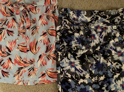 Women’s Lane Bryant Cute Summer Dress Casual Floral Skirts Lot Of 2 PS 20 NWT $20.00