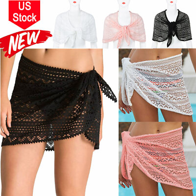 Hot Women#x27;s Swimsuit Cover Up Sarong Bikini Swimwear Beach Cover Ups Wrap Skirt $11.49