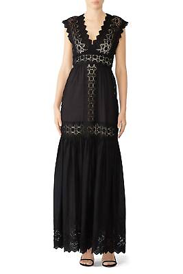 #ad Aijek pre loved embroidered lace maxi for women size 2R $97.00